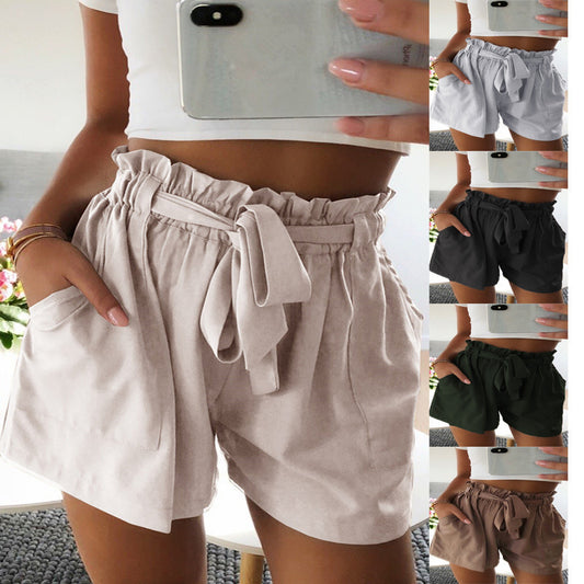 Wide-leg shorts with fungus
