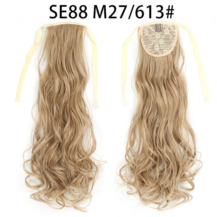 Bow Tie Strap Long Chemical Fiber High Temperature Silk Wig