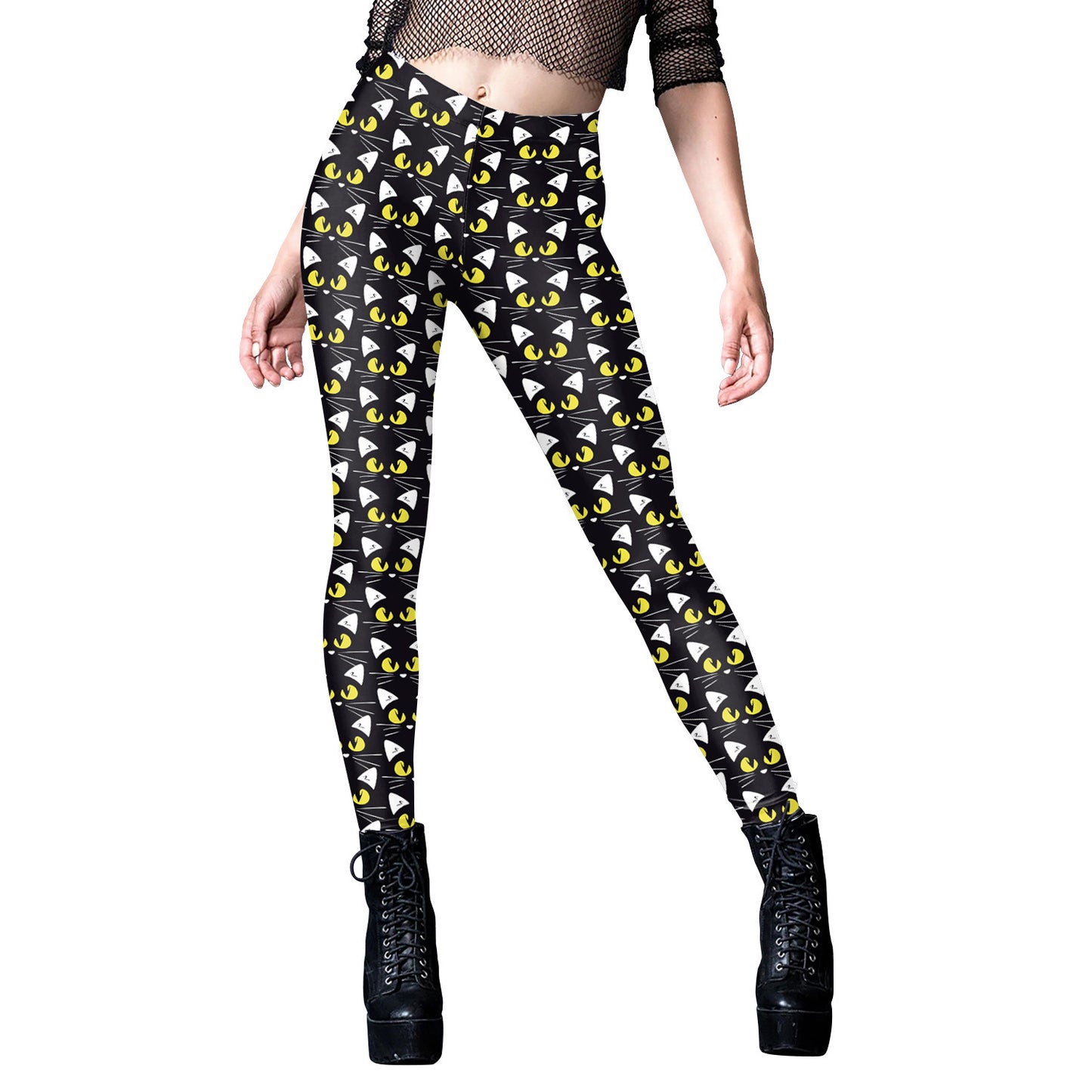 Women's Halloween Skull Pattern Digital Print Yoga Pants