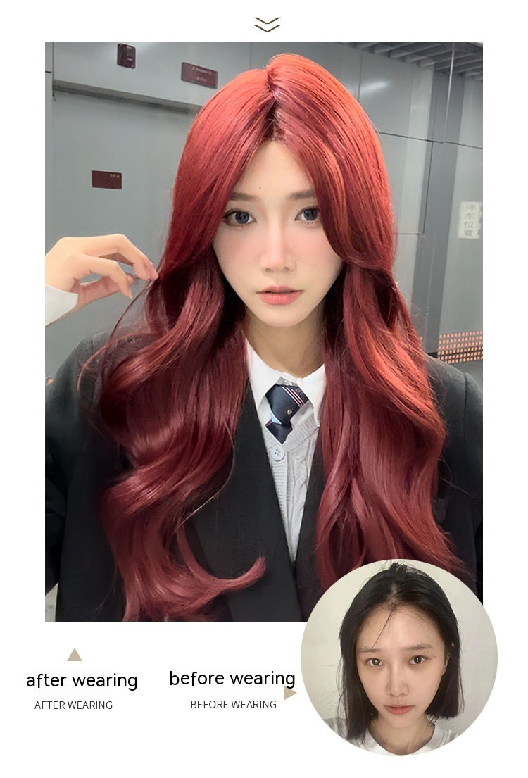 Front Lace Wig Women's Fashion Long Curly Hair