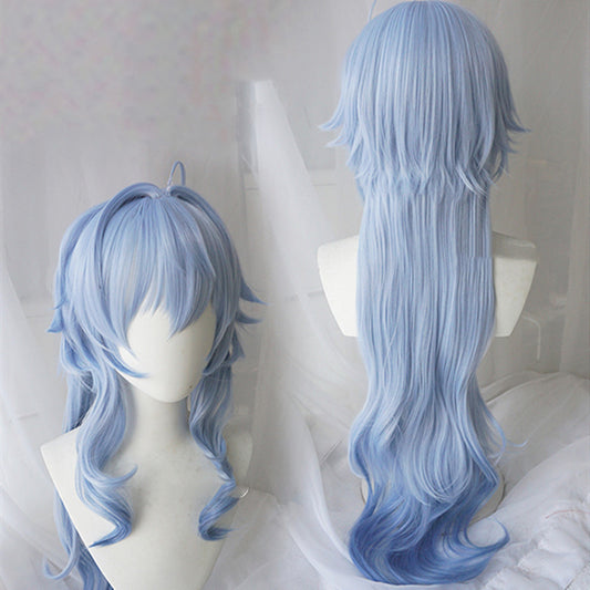 Gradient Natural Microvolume Simulation Scalp Cosplay Wig