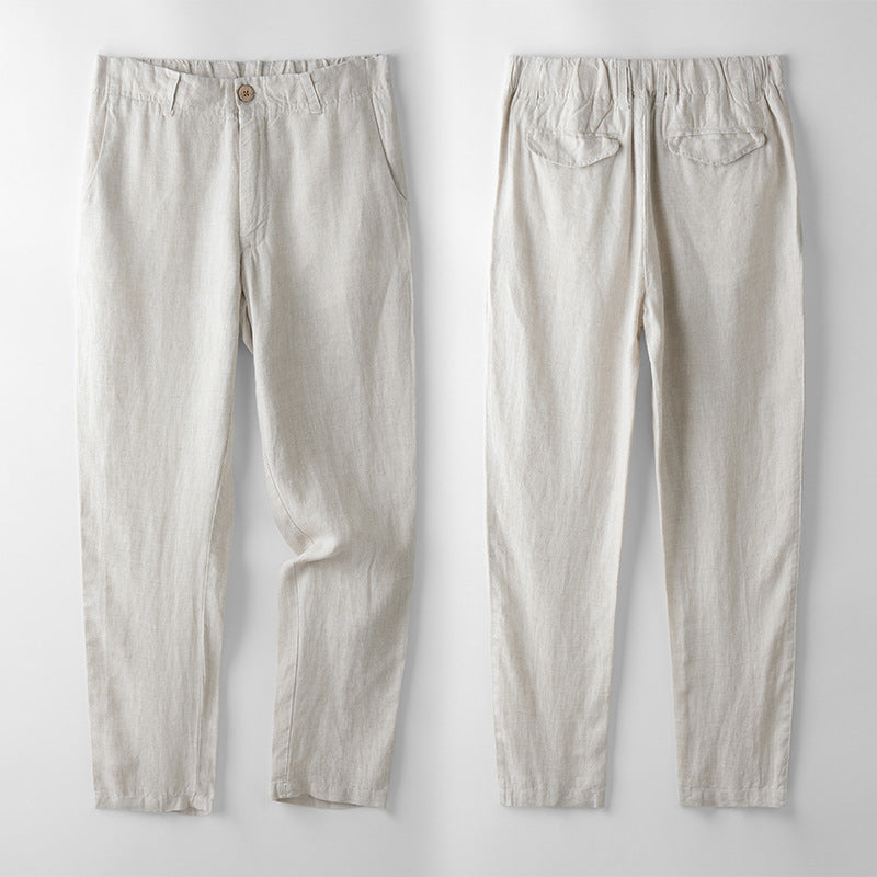Spring And Summer Linen Men's Pants Thin Casual