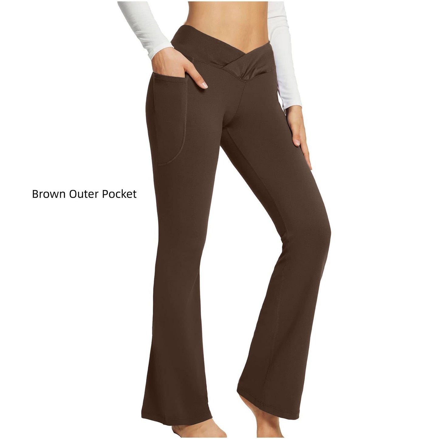 High Waist Slim Fit Wide Leg Yoga Pants Women