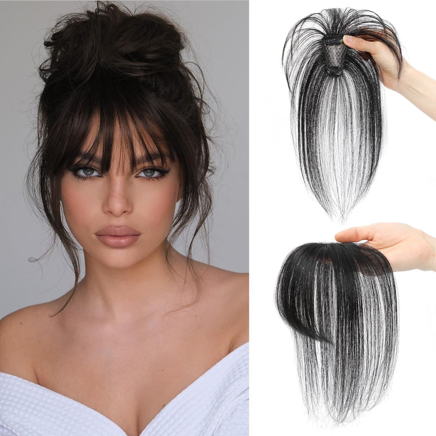 3D Wig Set Bangs Hand-woven Elegant