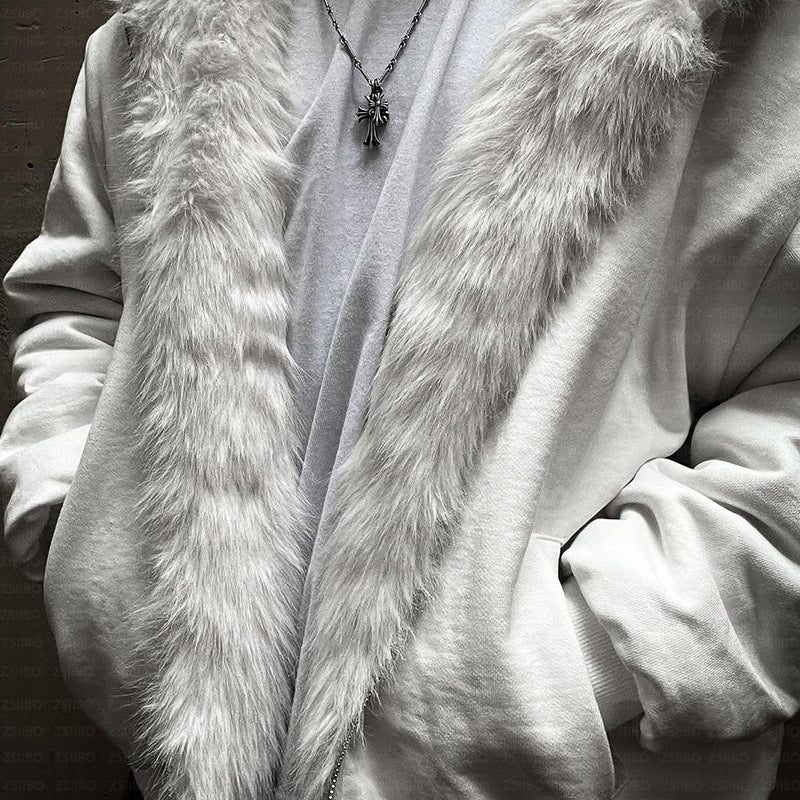 Casual Simple Warm Baggy Coat Men And Women