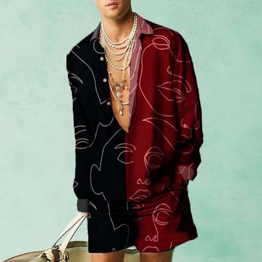 Casual Summer Loose Shirt Shorts