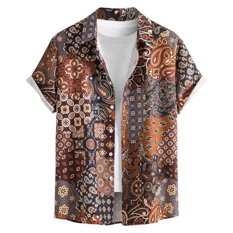 Men's Versatile Trendy Hawaiian Short Sleeve Shirt