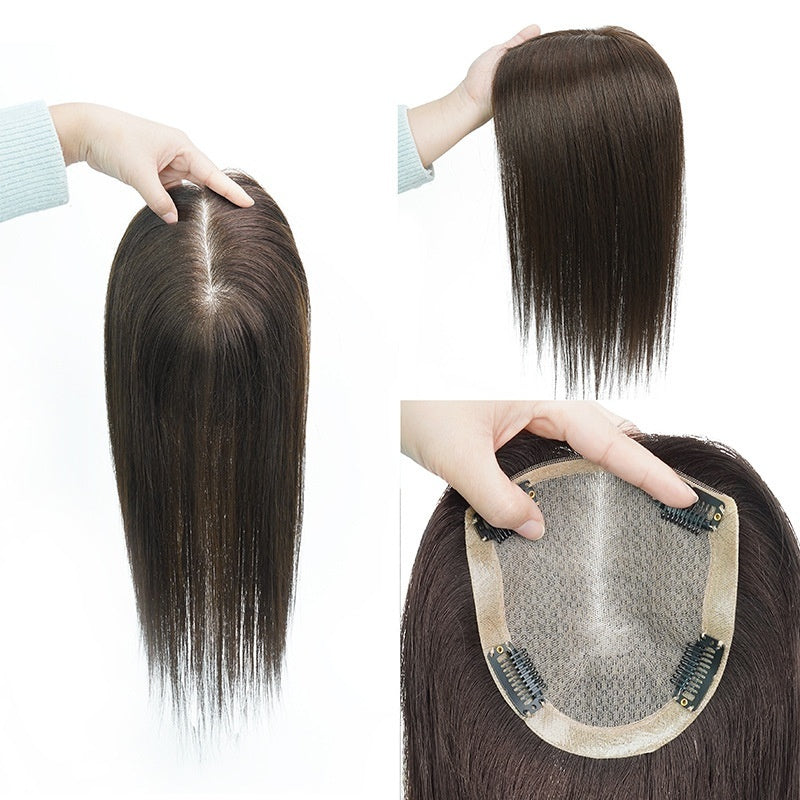 French Style Bangs Real Hair Wig Set