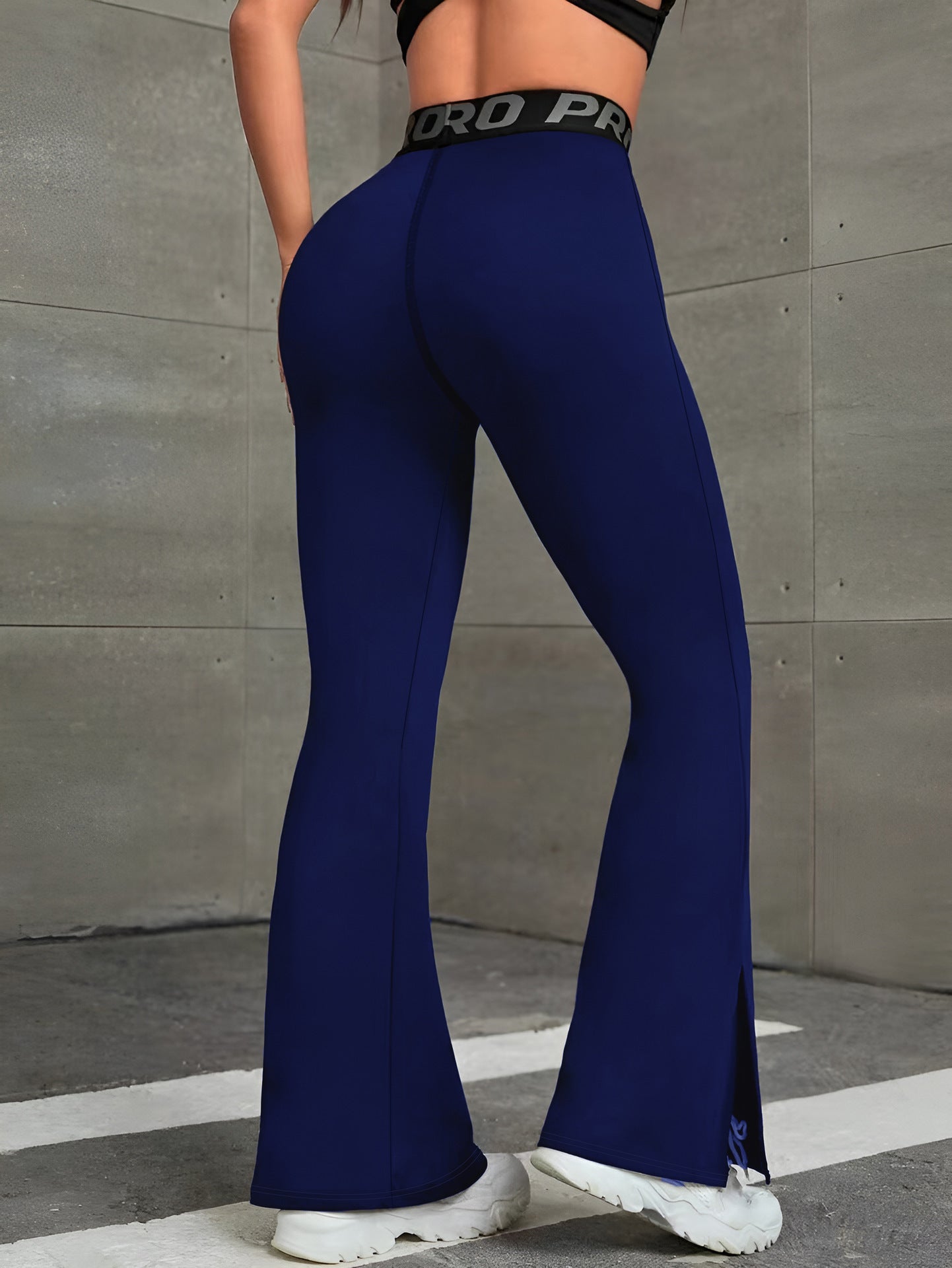 High Waist Flared Hip Raise Slimming Belly Contracting Wide Leg Pants