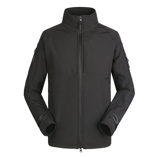 Outdoor Jacket Coat Men's Thin Commander Stand Collar Loose