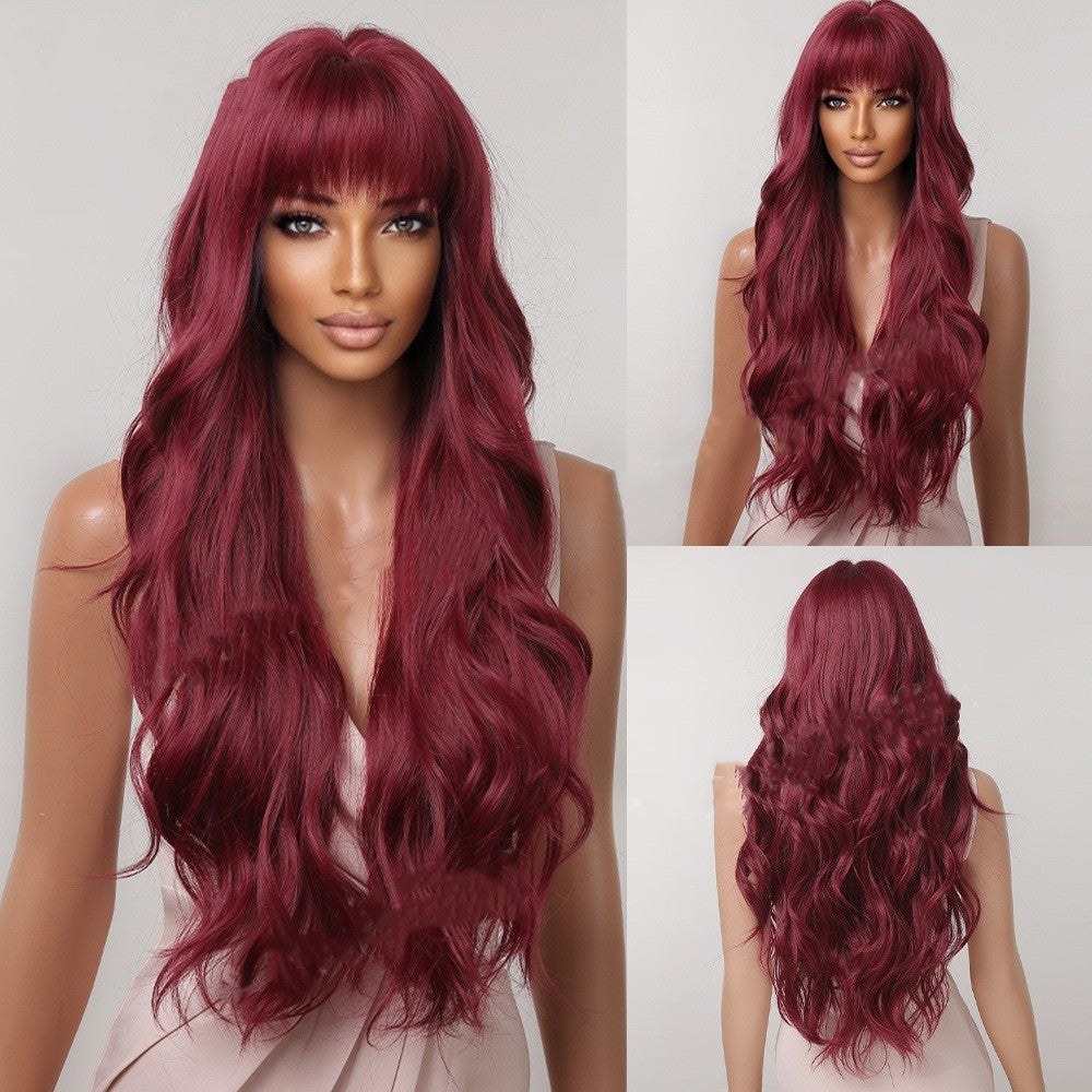 Fluffy Fashionable High-temperature Silk Wig