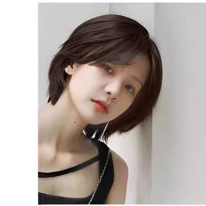 Human Hair Full-head Wig Daily Natural