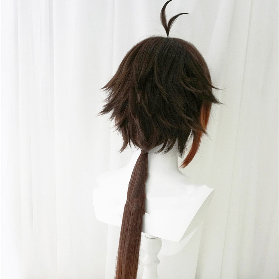 Not Layered Gradient Simulation Scalp Top Cosplay Wig