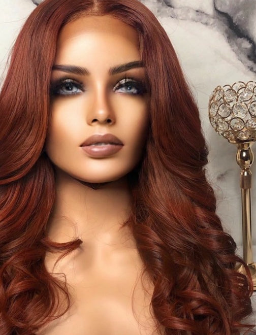 Mid-point Mixed Color Long Curly Hair, High Temperature Silk Wig Manufacturers Wholesale