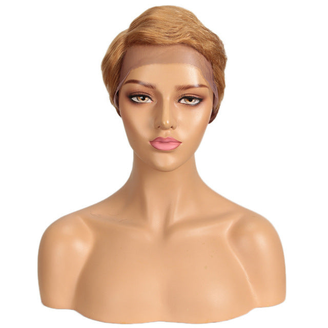 European And American Short Real Hair Headgear
