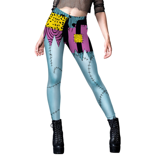 Digital Printing Stripe Ladies' Yoga Leggings