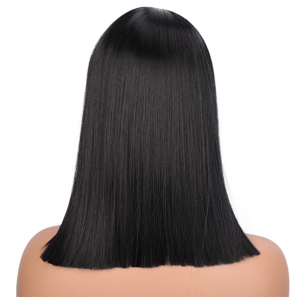 Women's Fashion Medium-length Chemical Fiber Wig Headgear