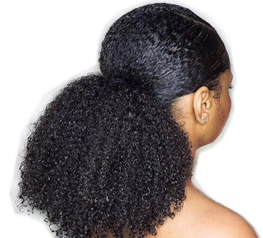 Wig Curly Fringe Head Curly Drawstring Ponytail