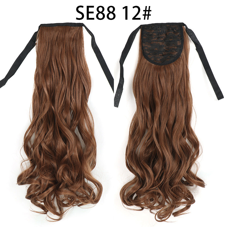 Bow Tie Strap Long Chemical Fiber High Temperature Silk Wig