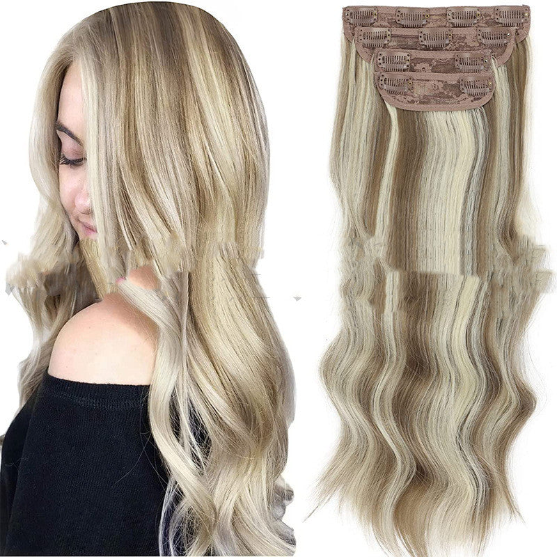Female  Occidental Clip Chemical Fiber Replacement Wig Film