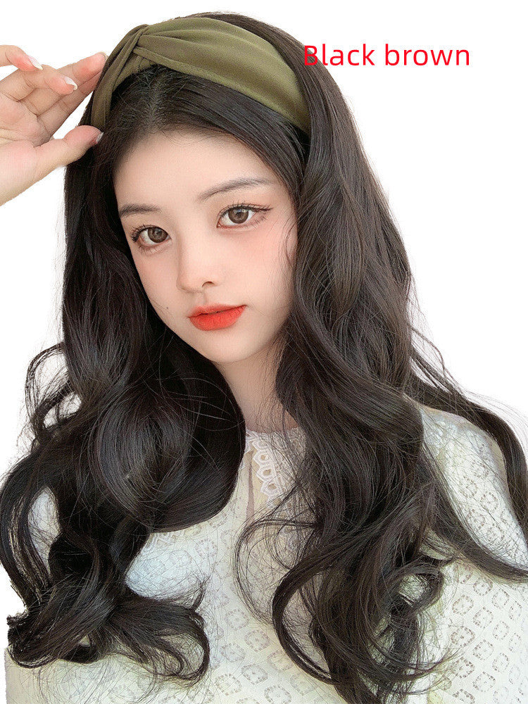 Removable Hairband Wig Female U-shape