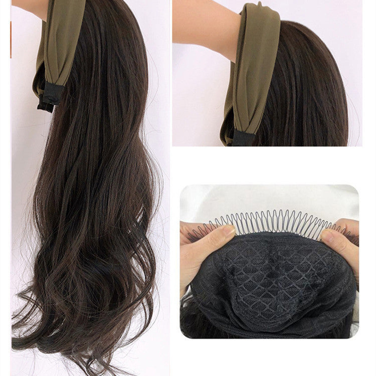 Removable Hairband Wig Female U-shape