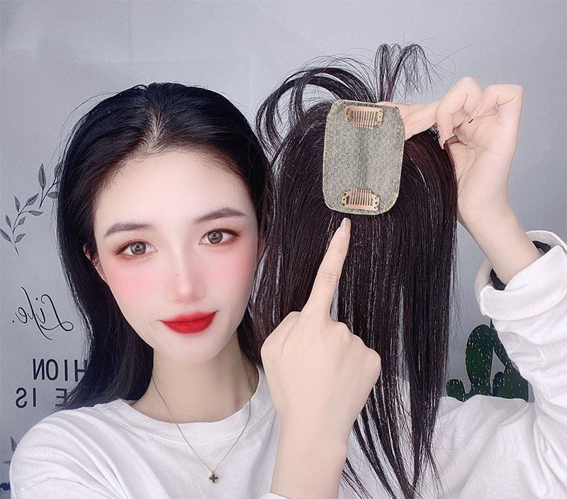 The Top Of The Head Is Light And Refilled With Fluffy Invisible Real Human Hair