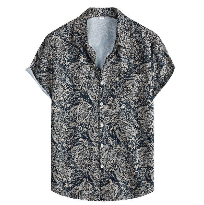 Men's Versatile Trendy Hawaiian Short Sleeve Shirt