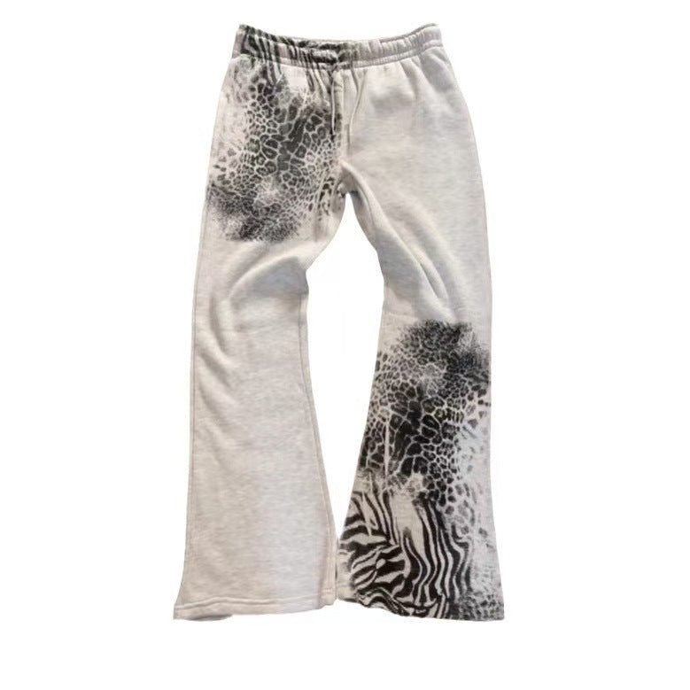 Men's Street Casual Leopard Print Printed Trousers