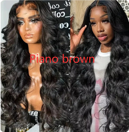 Natural High-temperature Fiber Front Lace Wig Female Medium Big Wave