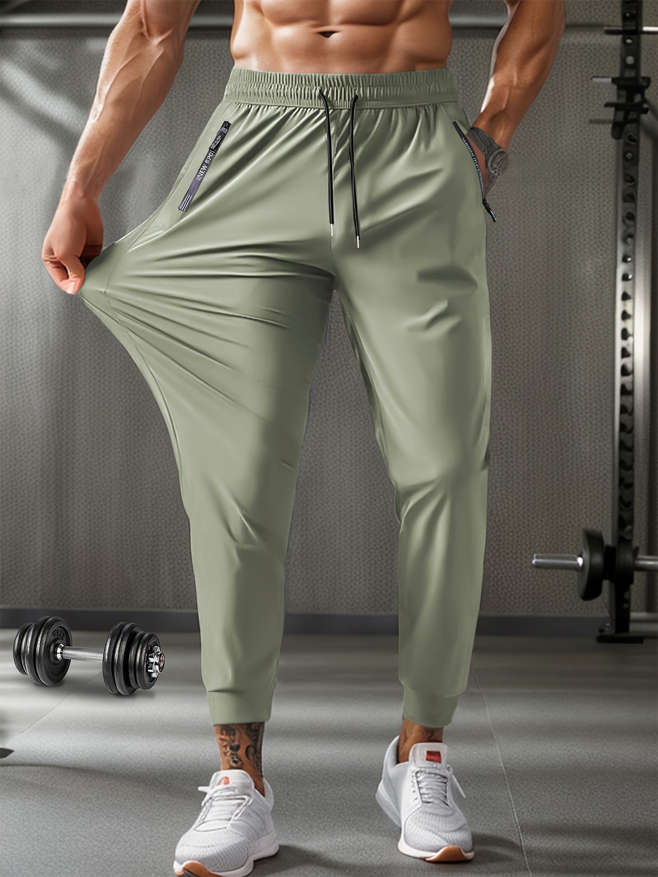 Men's Nylon Ice Silk Trousers Thin