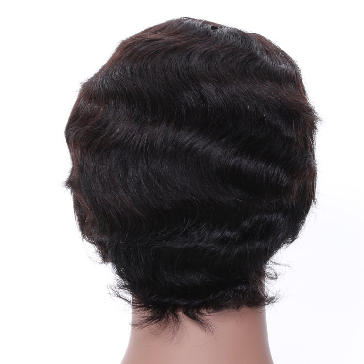 European And American Fashion Women's Short Real Hair Headgear