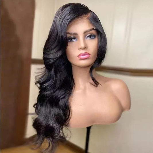 European And American Ladies Long Roll High-temperature Fiber Chemical Fiber Wig