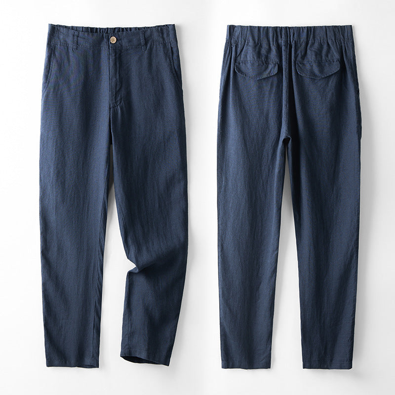 Spring And Summer Linen Men's Pants Thin Casual