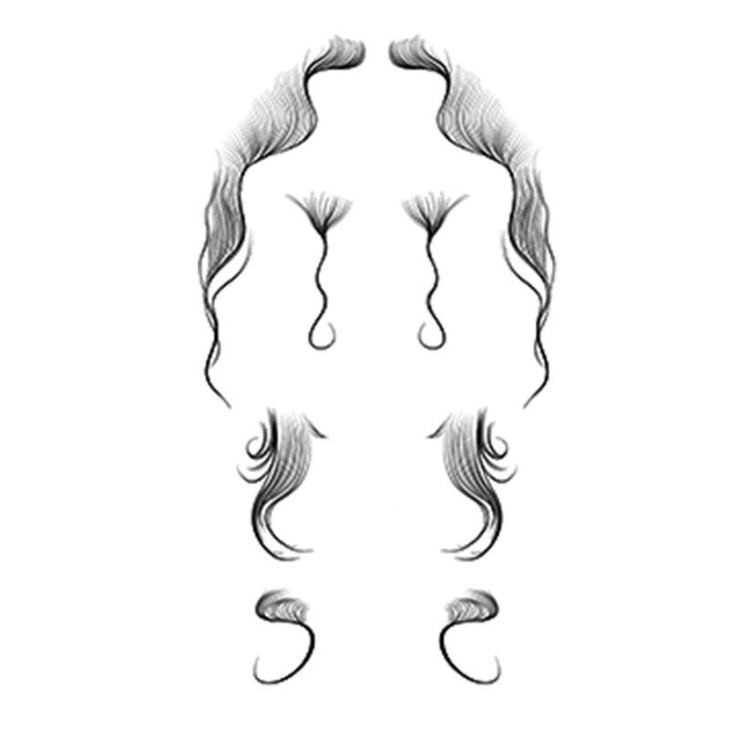 Bangs Sideburns Bangs Wig Stickers Stage Makeup Party Styling Stickers