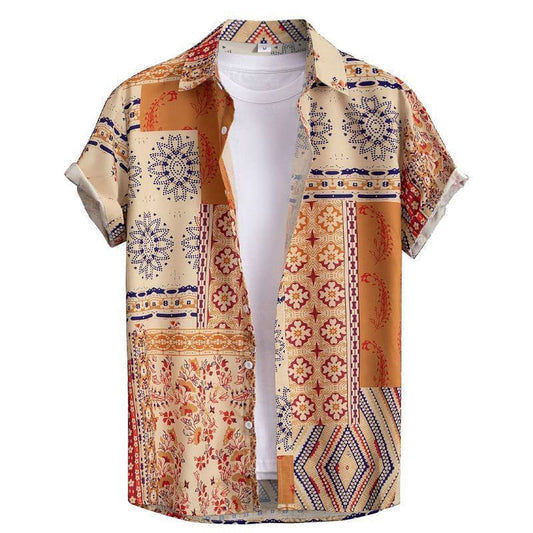 Men's Versatile Trendy Hawaiian Short Sleeve Shirt