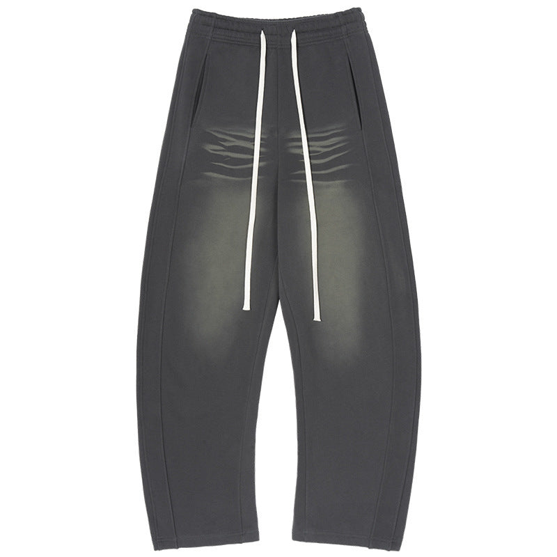 Men's Retro Distressed Machete Sweatpants Loose Casual Pants