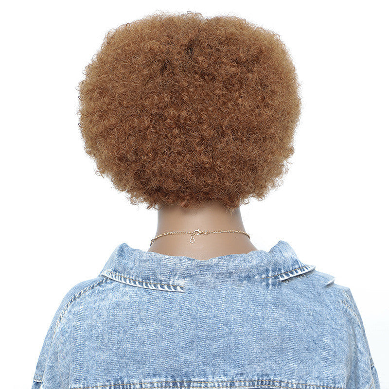 Short Mechanism OT Color Small Volume Gradient Explosion Headgear
