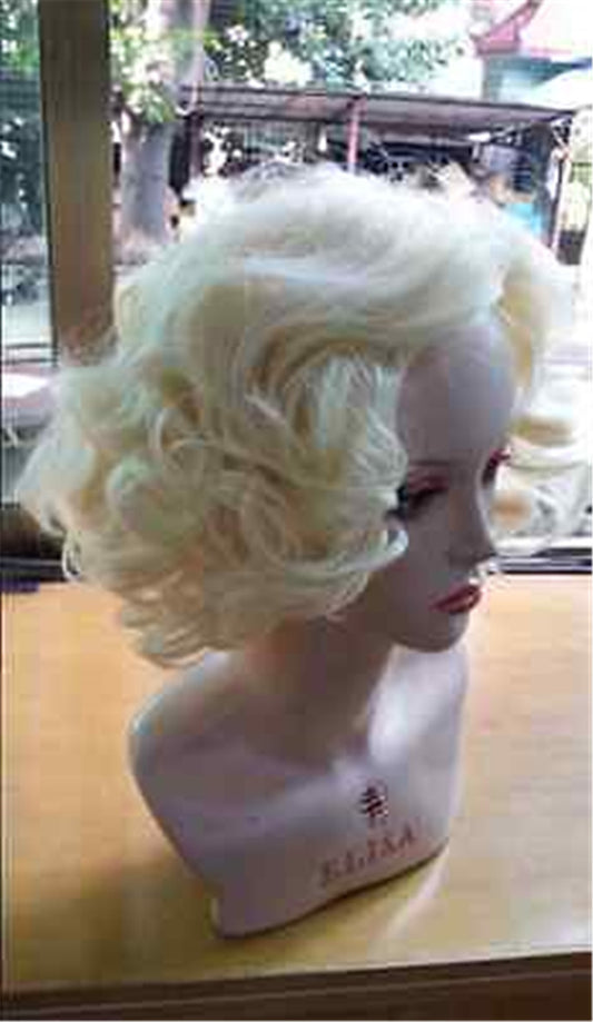 Blonde Curly Fashion Ladies Prom Wig