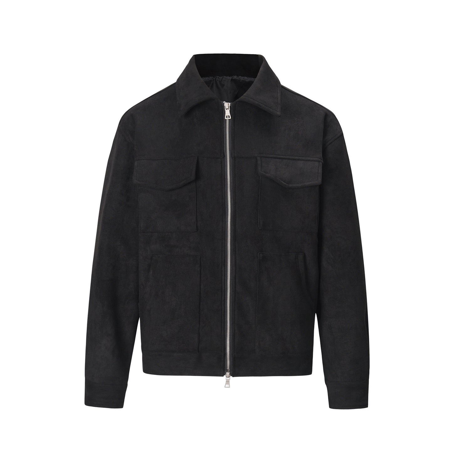 Thickened Zipper Big Pocket Jacket Coat
