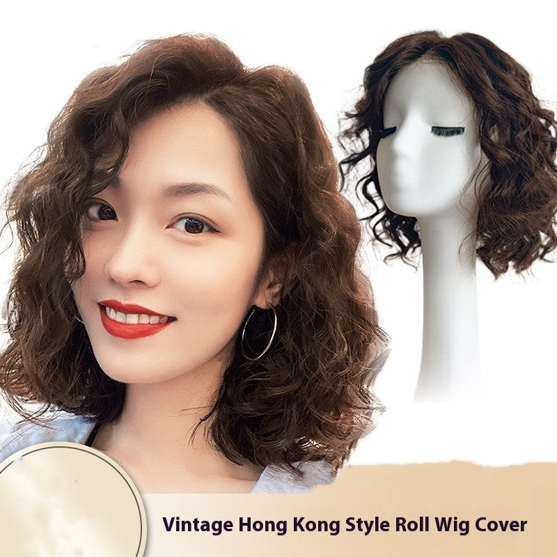 Wig Sheath Women's Short Roll Breathable Natural
