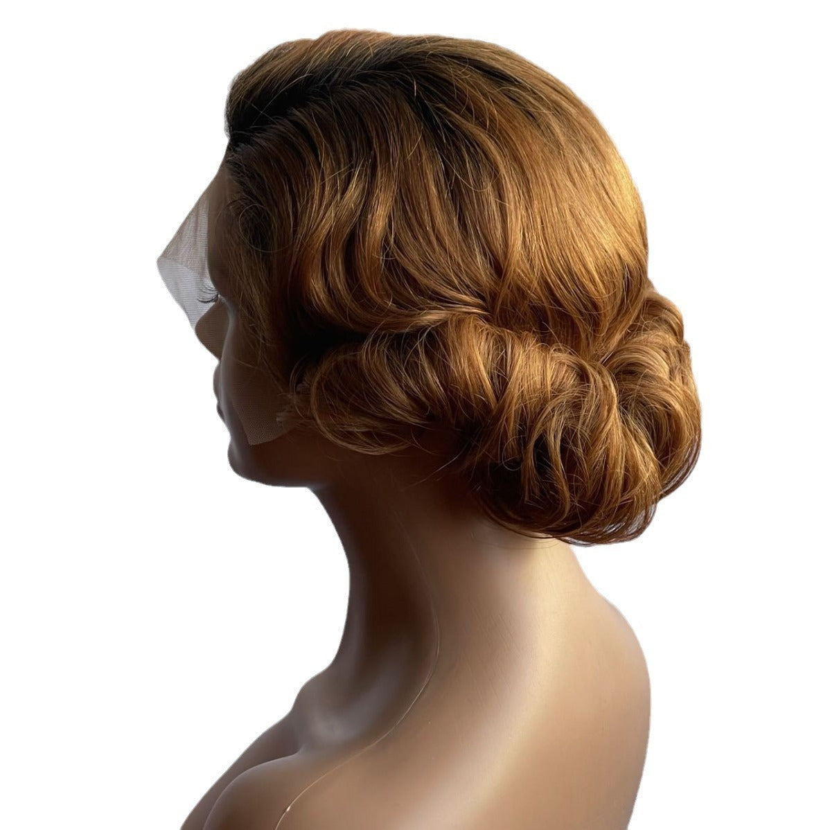 Short Curly Hair Front Lace Fluffy Large Volume