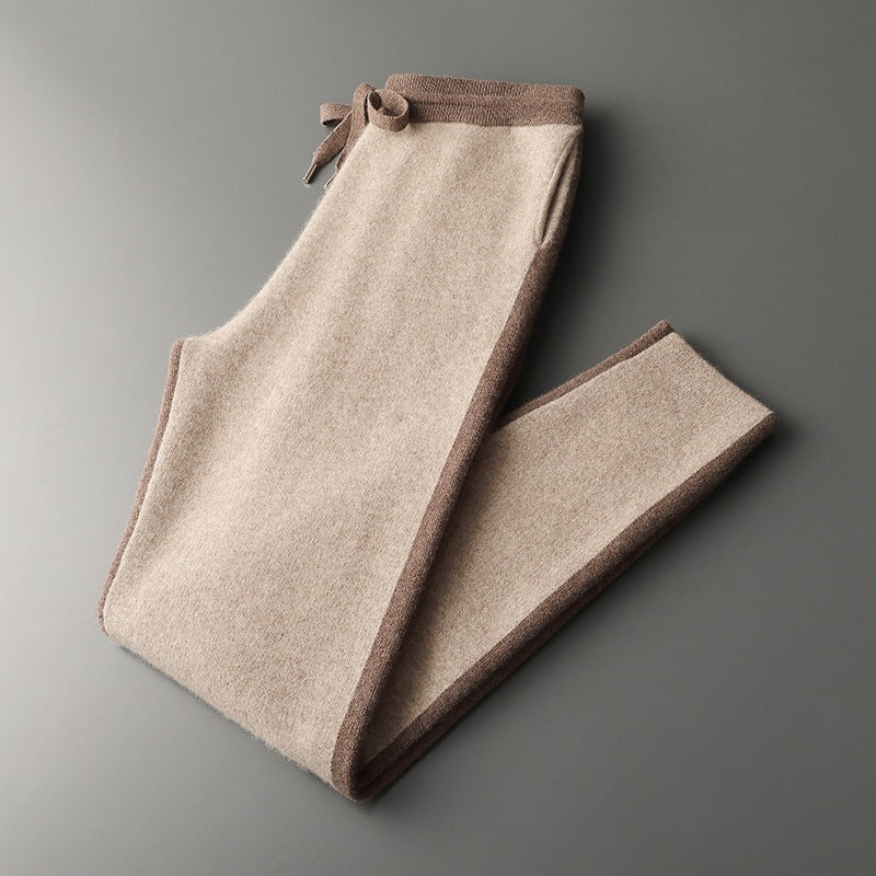 New Thickened Casual Sports Cashmere Men's Half Turtleneck Zipper Knitted Cardigan Suit