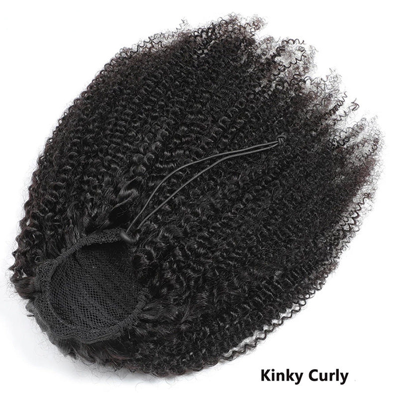 Wig Curly Fringe Head Curly Drawstring Ponytail