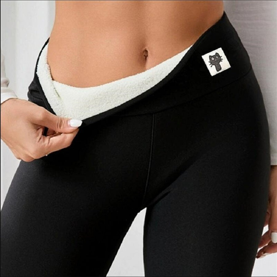 Fleece-lined Thick Light Board Cashmere Leggings