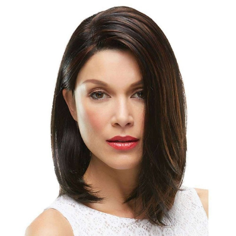 Short Straight Hair Brown And Black Intercolor Headgear