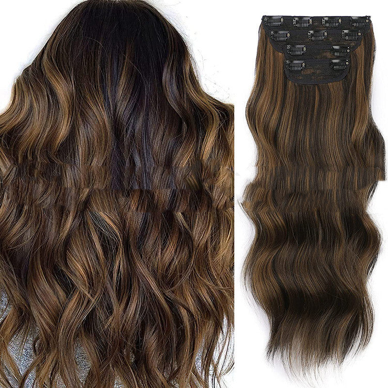 Female  Occidental Clip Chemical Fiber Replacement Wig Film