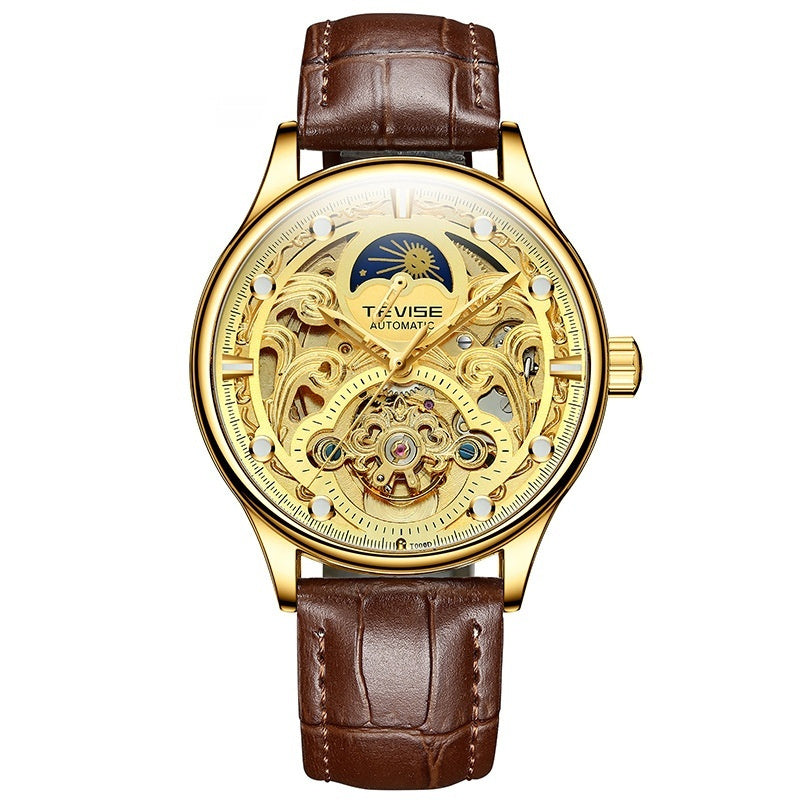 Waterproof Business Leisure Automatic Belt Men's Mechanical Watch
