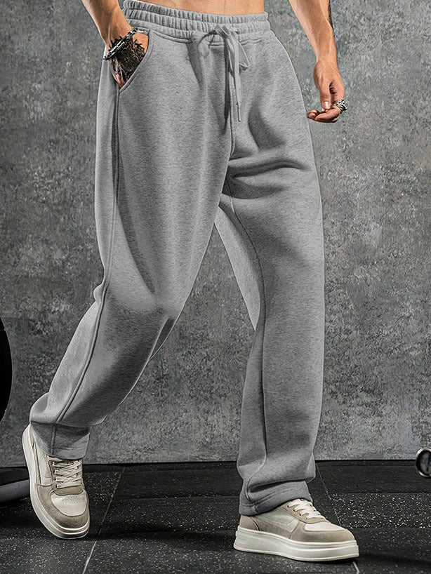 Men's European And American Solid Color Casual Pants