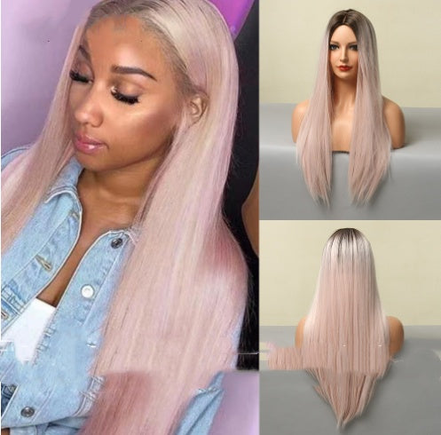 Medium Gradient  Long Straight Hair High Temperature Wire